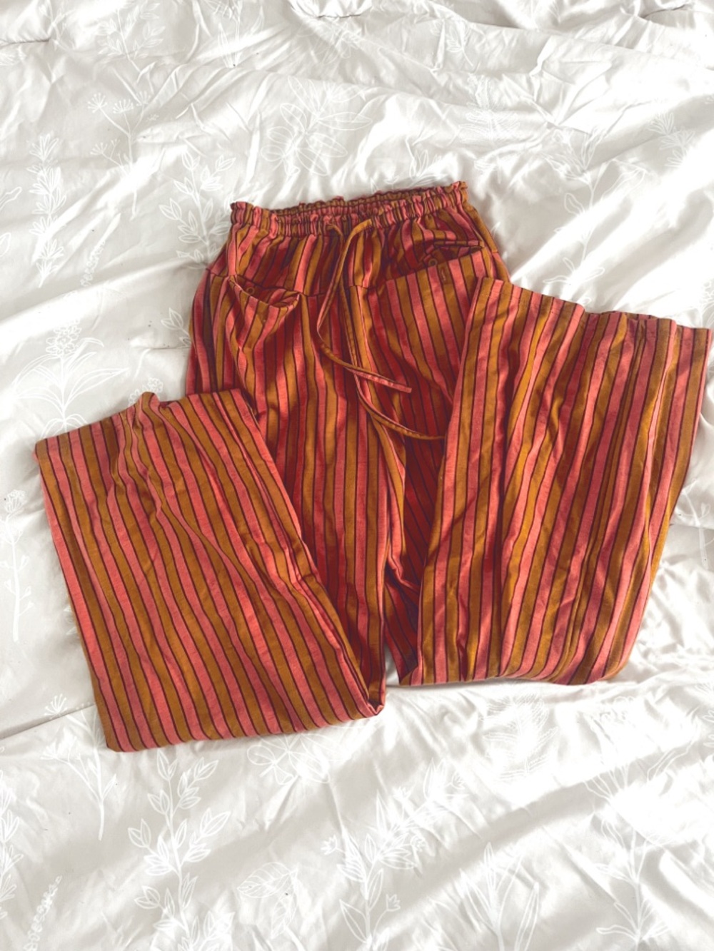 POCKETS! 💕🧡 wide leg striped pants